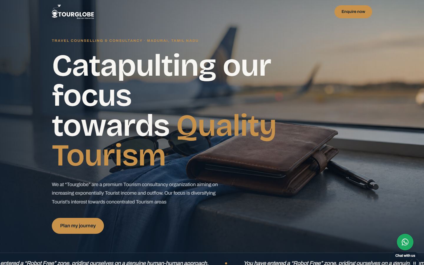 The Tourglobe homepage